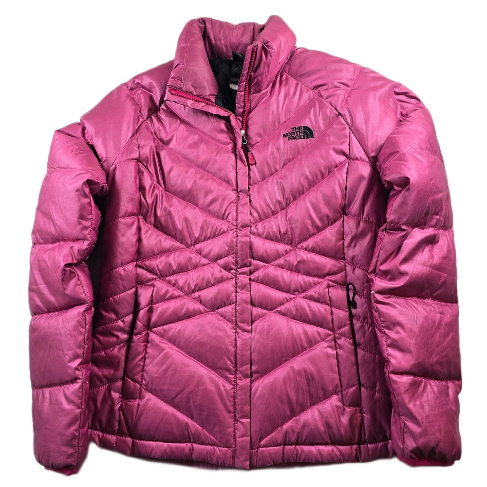 The North Face Goose Down Puffer Jacket Womens Medium Pink 550 Down Quilted